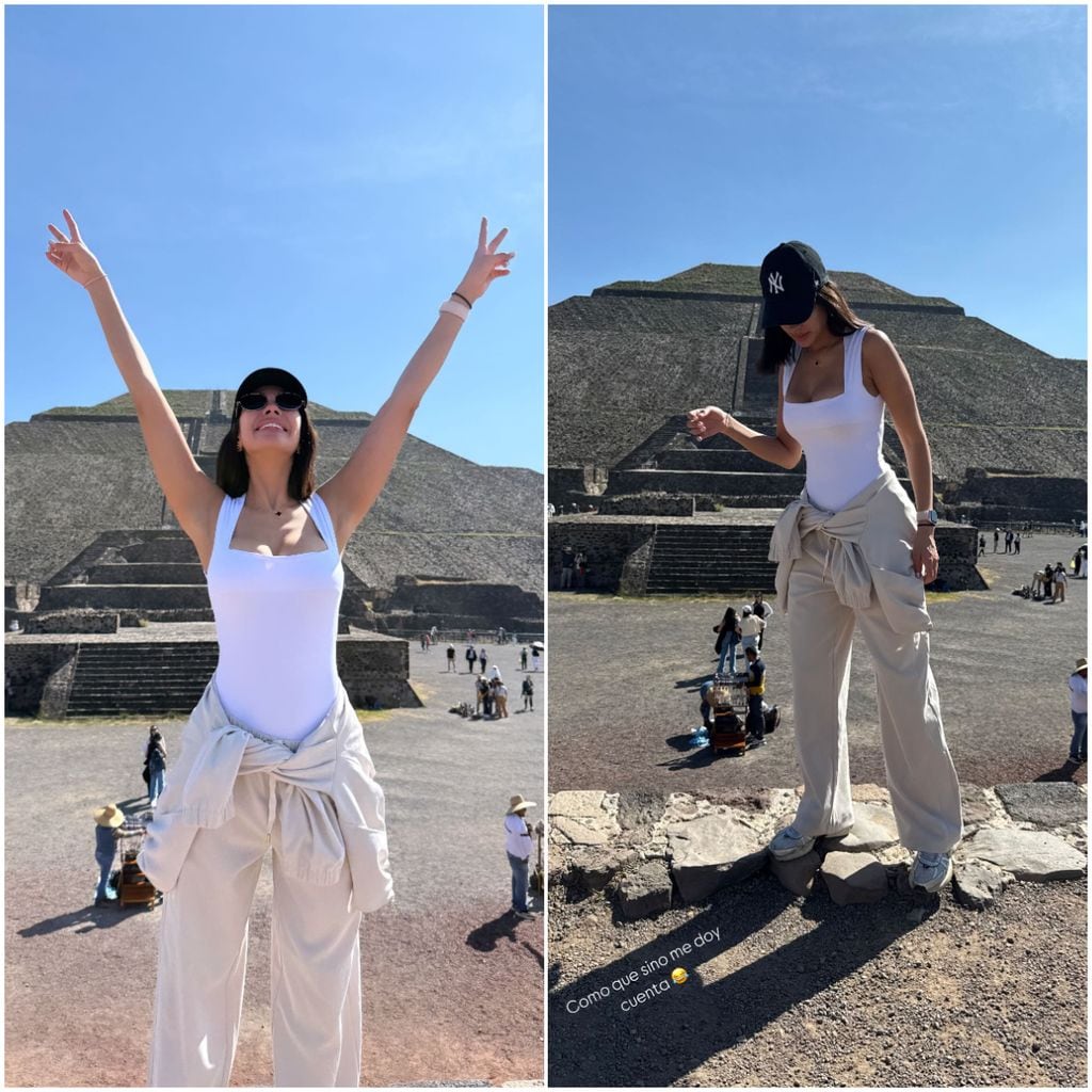 Sheynnis pudo explorar las majestuosas pirámides de Teotihuacán.