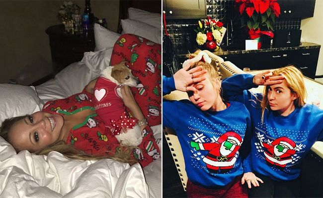 las celebrities apuestan por las prendas navideñas