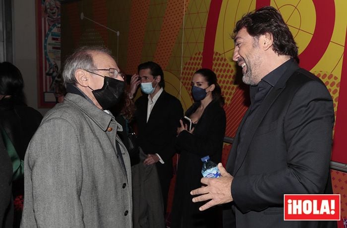 Javier Bardem y Emilio Gutiérrez Caba en los premios de Unión de Actores