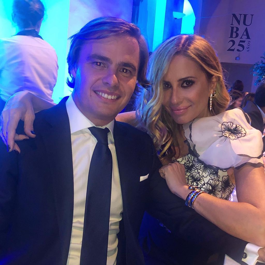 Marta Sánchez con su pareja, Federico León