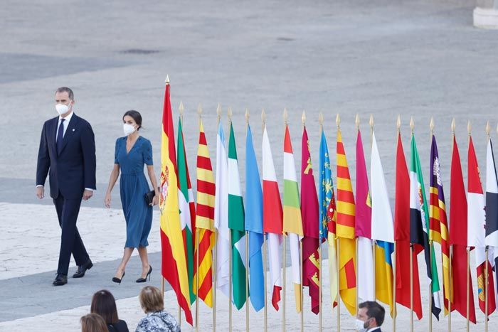 reyes Felipe y Letizia en el homenaje de Estado a las víctimas del coronavirus