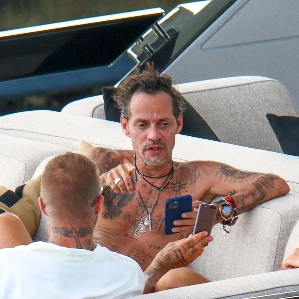 marc anthony y david beckham en yate