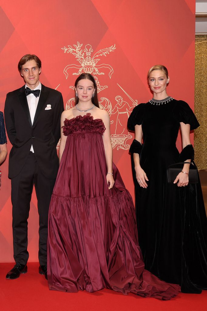 Ben-Sylvester Strautmann y Alexandra de Hannover en la gala del Día Nacional de Mónaco