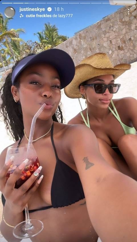 Justine Skye y Lori Harvey