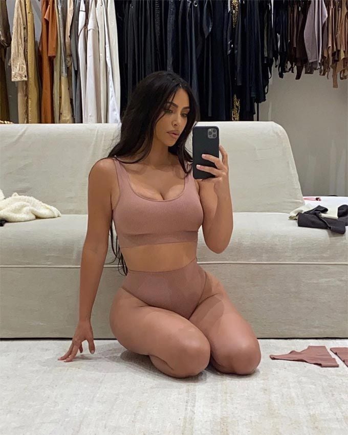 Kim Kardashian, en lencería