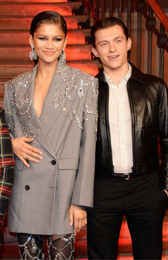 Zendaya y Tom Holland en la presentación de Spiderman: no way home en Londres