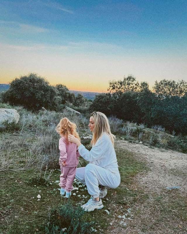 Edurne y su hija Yanay