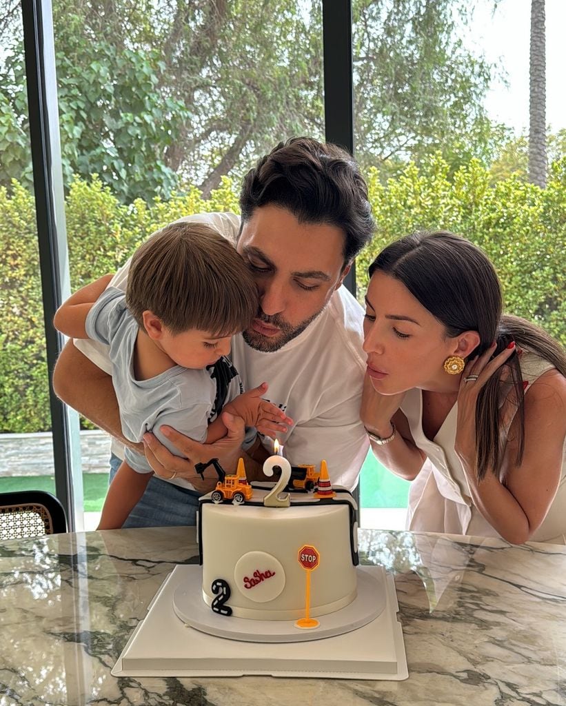 Alexandra Pereira, Ghassan Fallaha y su hijo Sasha