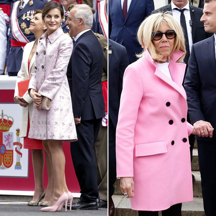 Reina Letizia y Brigitte Macron