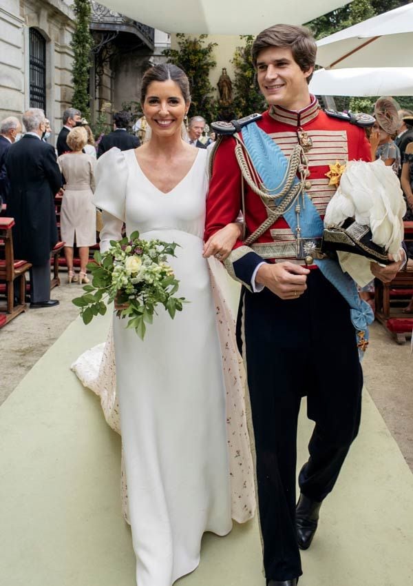 Belén Corsini y Carlos Fitz James Stuart el día de su boda