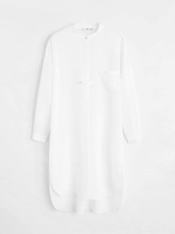 camisa blanca mango