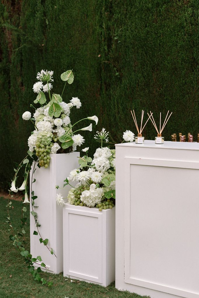 Frutas en la decoración de bodas