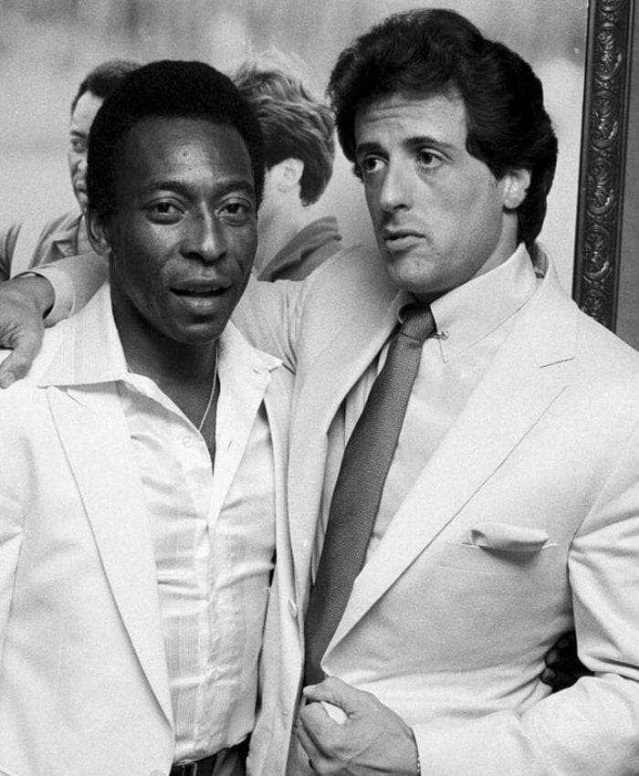 Pelé y Stallone 