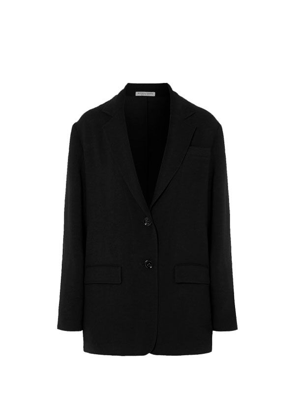 blazer negra bottega veneta