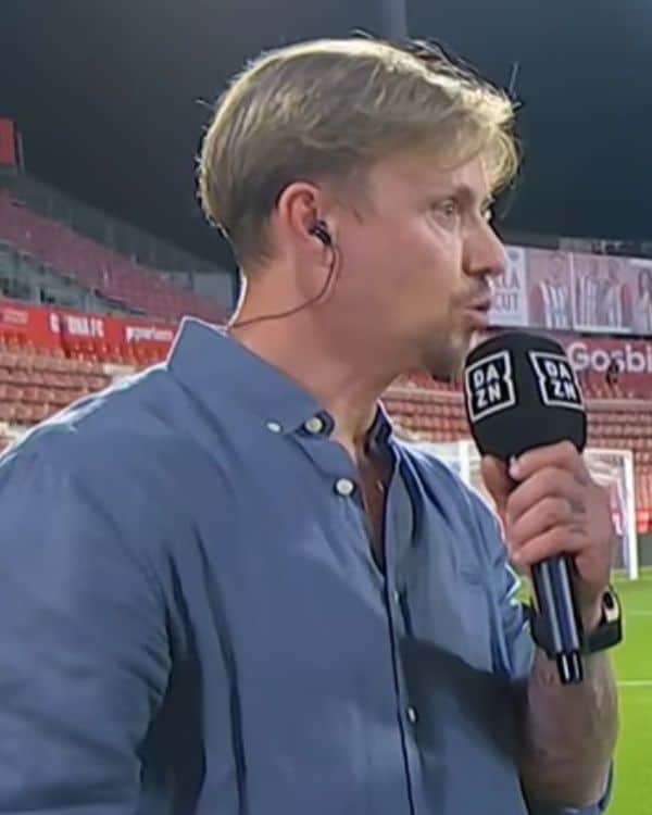 Guti comentando un partido del Real Madrid 