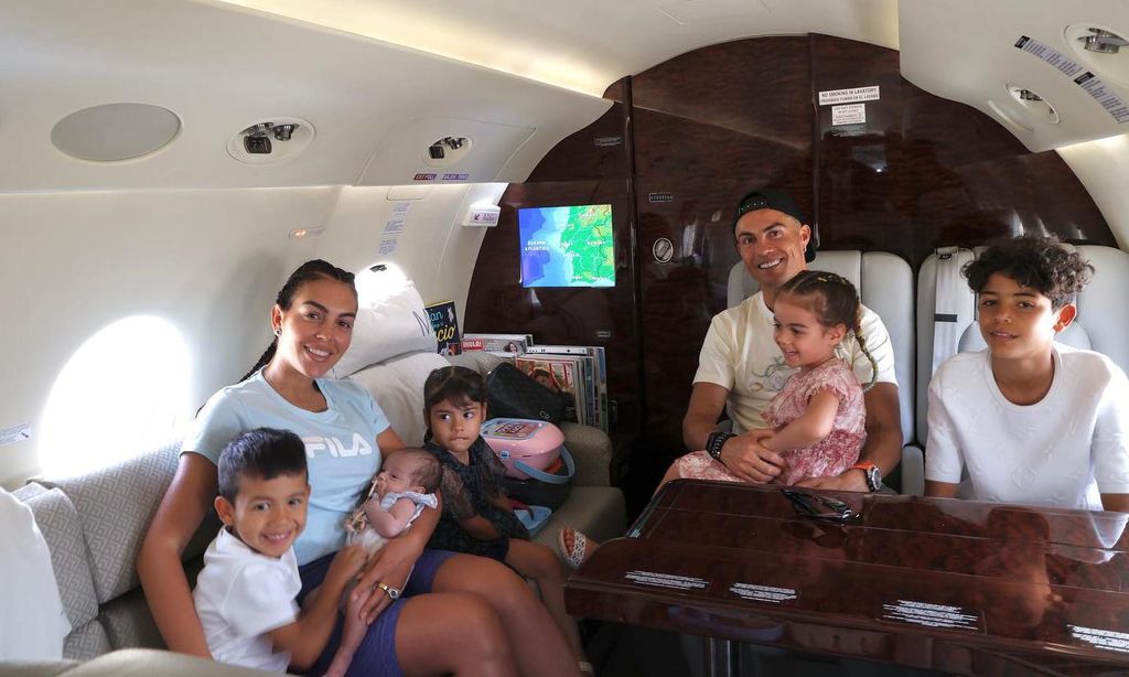 Cristiano Ronaldo, Georgina Rodríguez y sus hijos