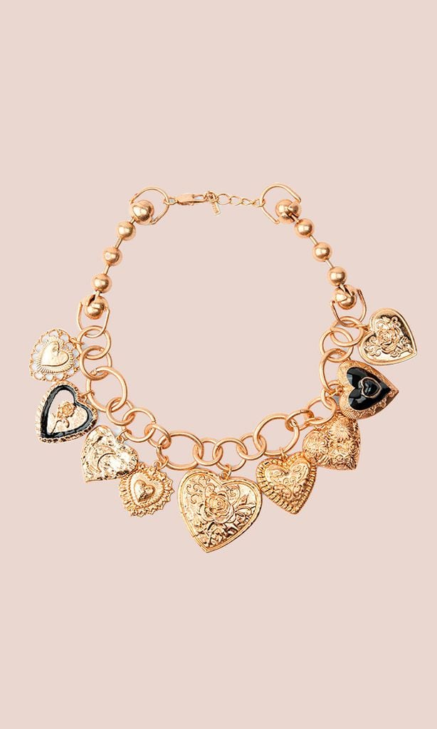 Collar con eslabones en forma de corazón (22,95 euros)