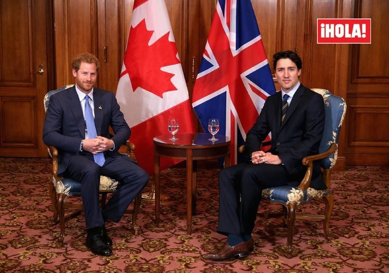 Príncipe Harry y Justin Trudeau