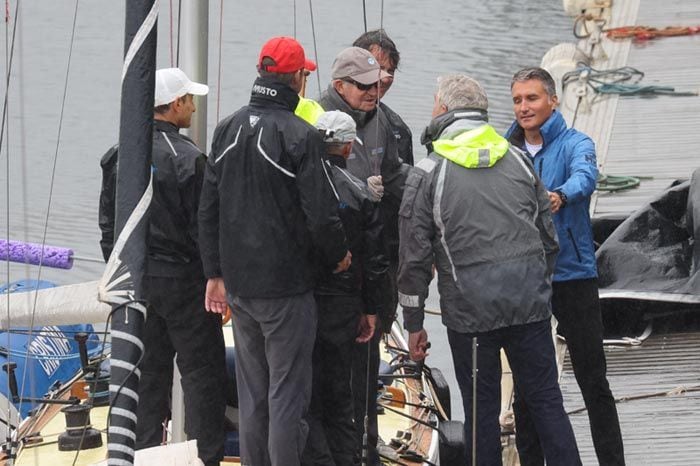 Don Juan Carlos entrenando en Sanxenxo