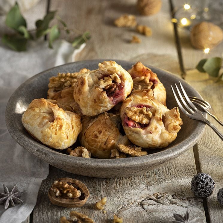 Canapés de queso y nueces