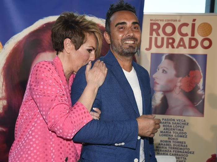 Rocío Carrasco y Fidel Albiac en la inauguración del Museo Rocío Jurado