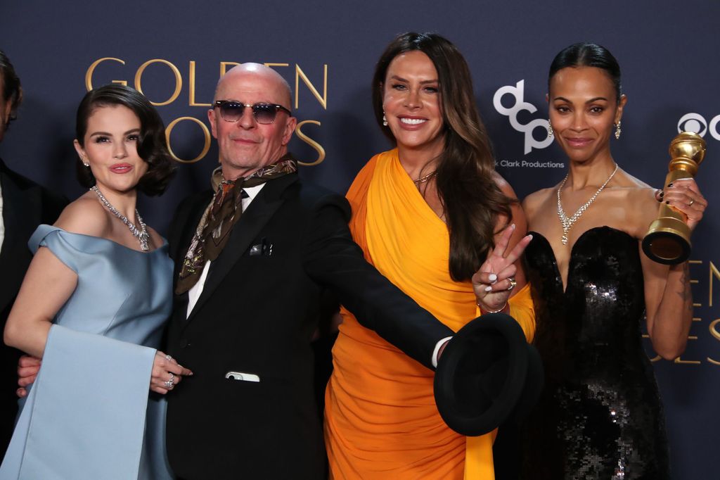 Zoe Saldaña, Karla Sofia Gascon, Selena Gomez y Jacques Audiard