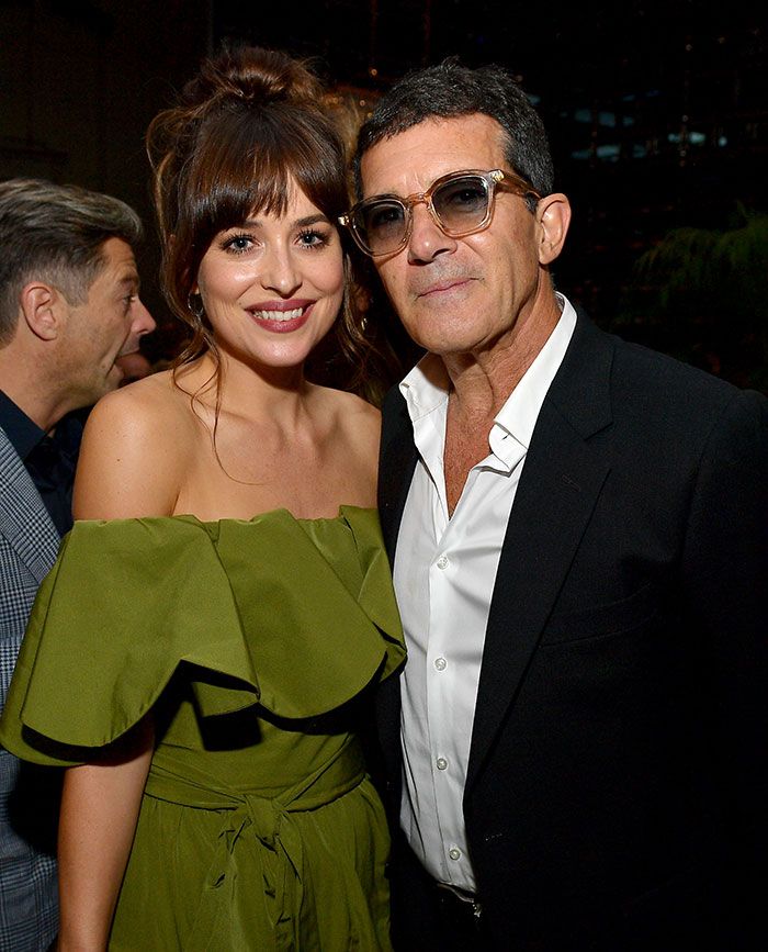 Antonio Banderas y Dakota Johnson