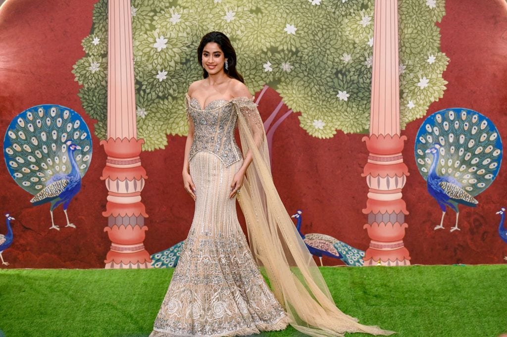 Janhvi Kapoor en la boda Ambani