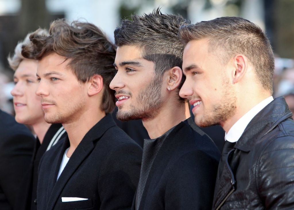 Niall, Louis, Zayn y Liam en la premier de 'One Direction: This Is Us'