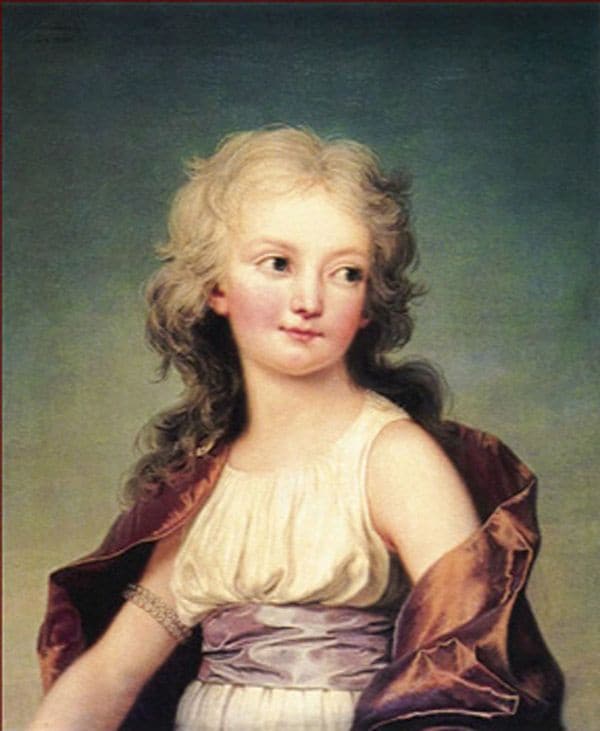 María Teresa Carlota de Francia (1778-1851), conocida popularmente como Madame Royale, cuando era niña
