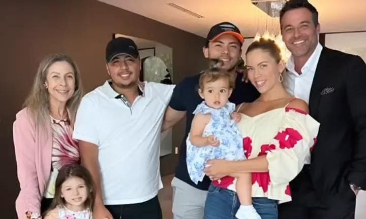 Ximena Duque y su familia