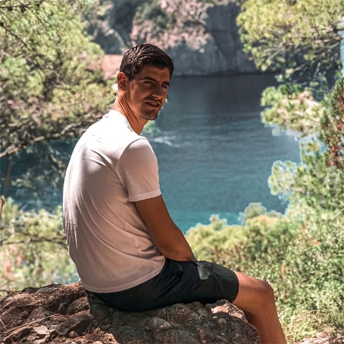 Thibaut Courtois, de vacaciones en Ibiza