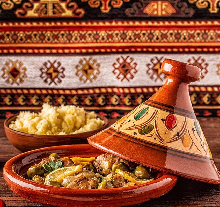Tajine, plato típico de la gastronomía marroquí