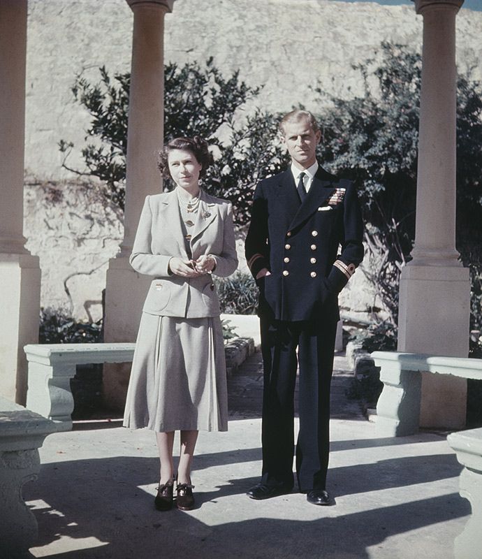 Isabel II y el duque de Edimburgo