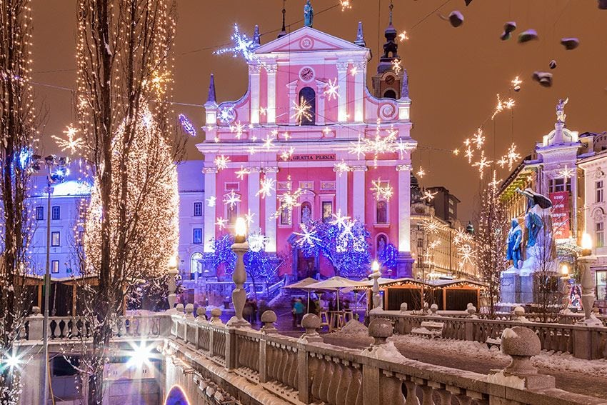 Ljubljana  mercados navidad