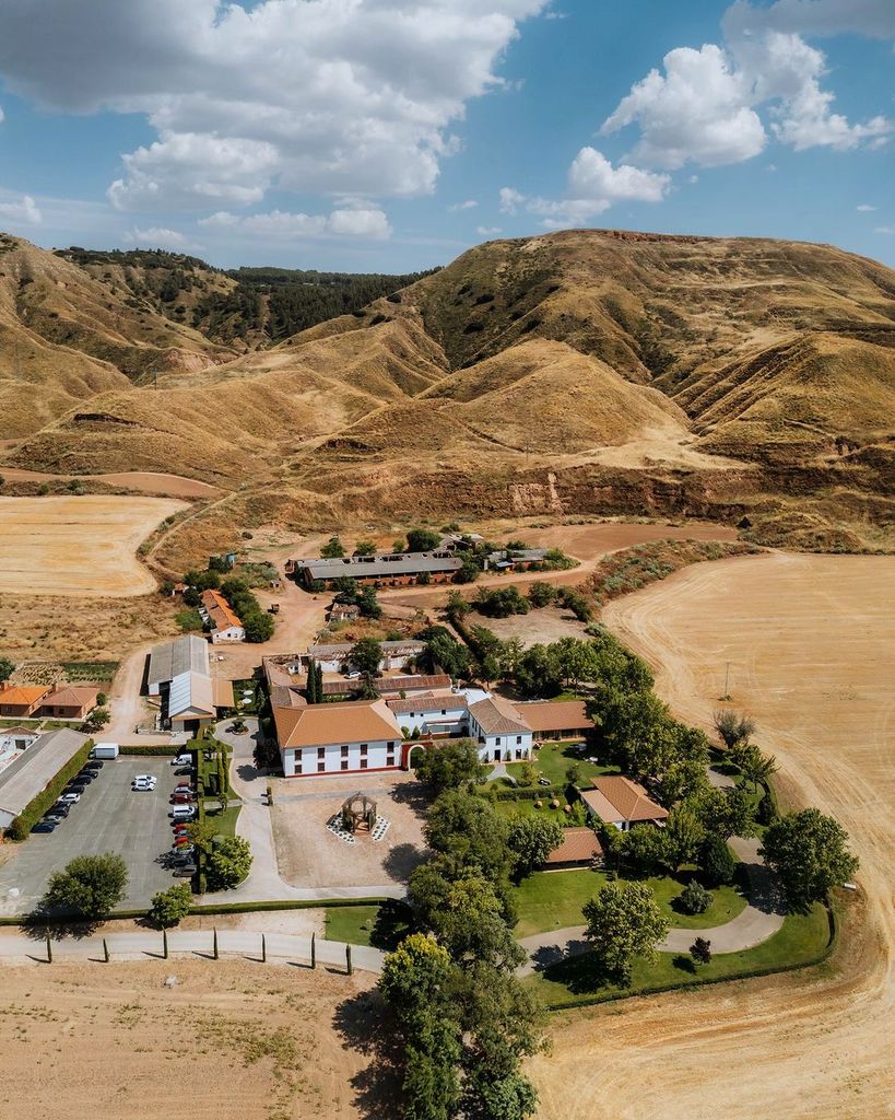 Vista aérea de La Vega del Henares, la finca donde se casa Ángel Cristo Jr. y Ana Herminia