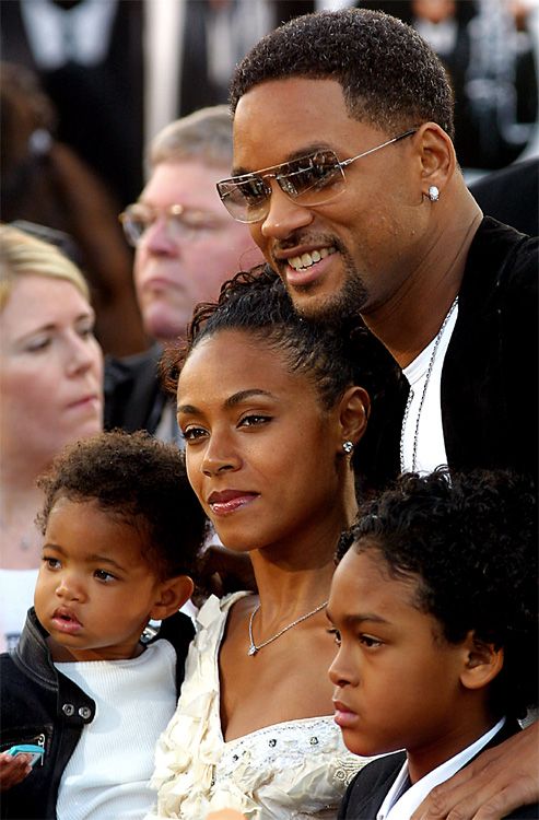 Jada y Will con sus hijos