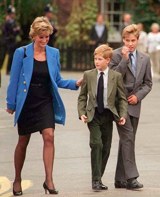 Diana de Gales y sus hijos