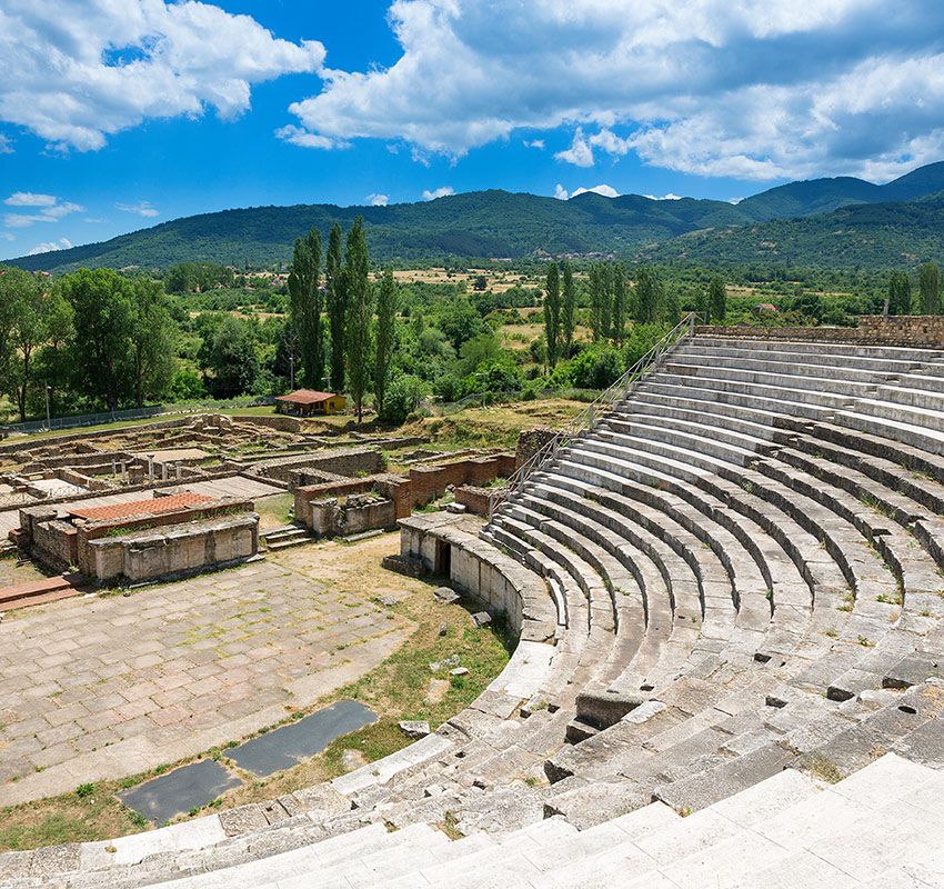 Bitola, yacimiento de Heraclea, Macedonia del Norte.