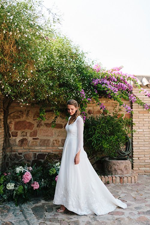 vestido novia sencillo marcela mansergas