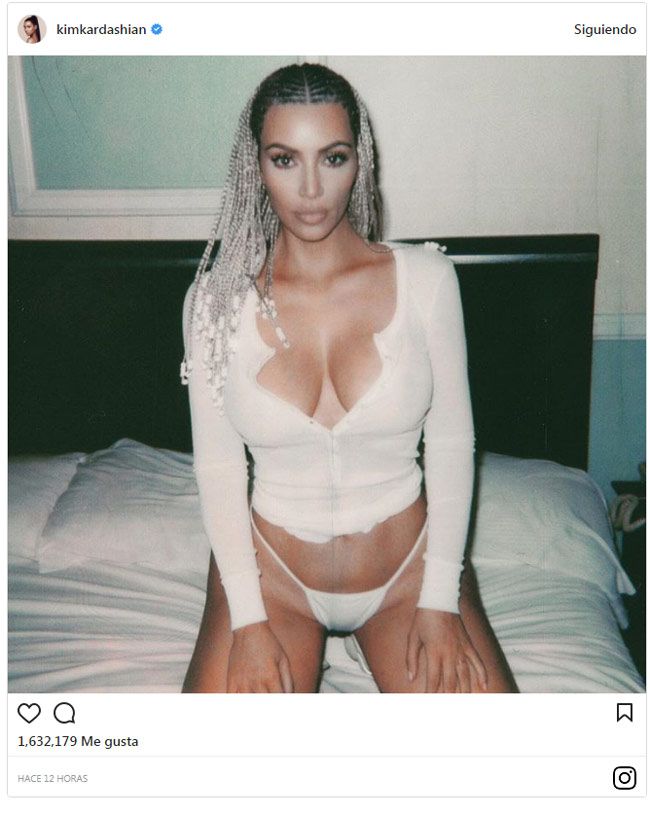 Kim Kardashian trenzas