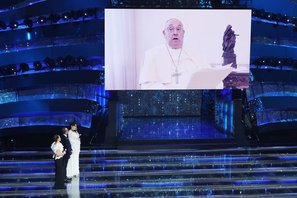 El Papa Francisco participando en el Festival de San Remo