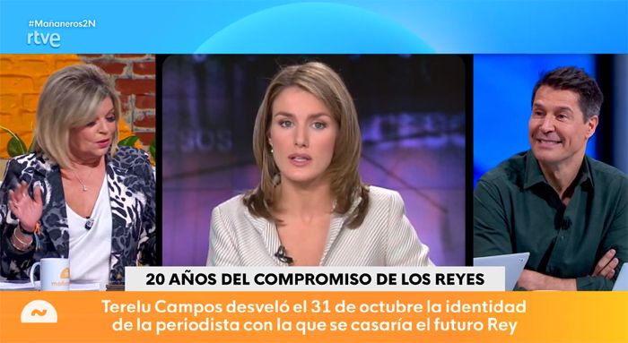 La última vez que doña Letizia presentó el Telediario de TVE