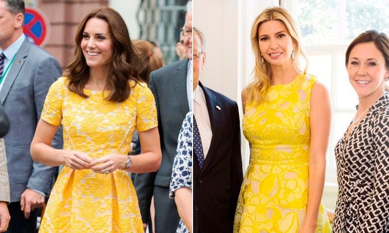 kate middleton ivanka trump vestido amarillo t