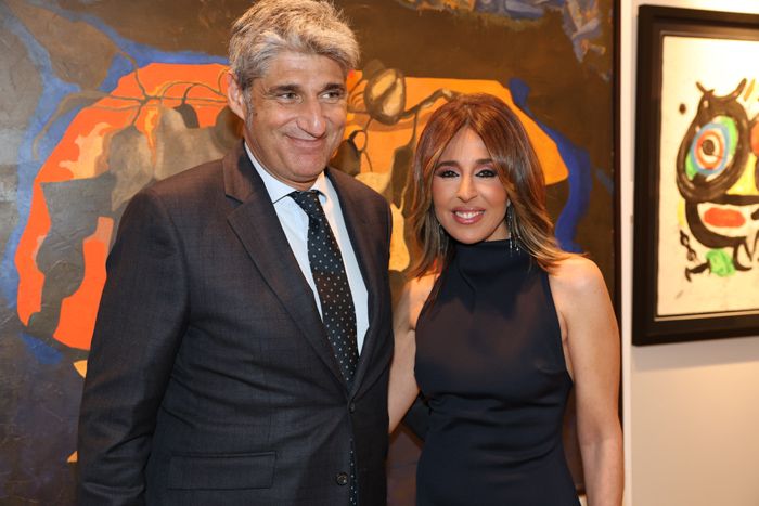 Ana Terradillos con su novio, el galerista Jorge Alcolea