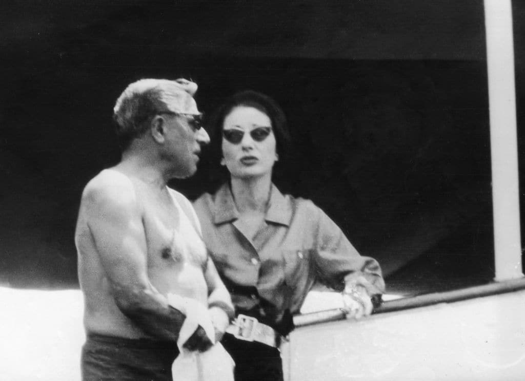 Maria Callas with Aristoteles Onassis