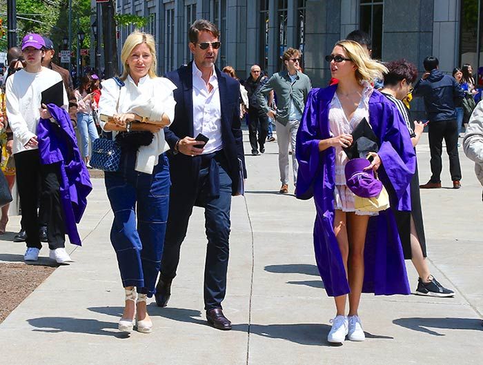 Marie-Chantal y Pablo de Grecia, con su hija Olympia