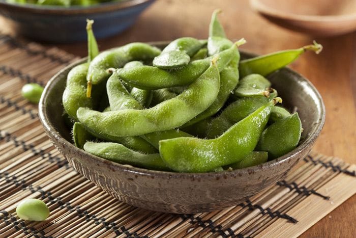 Edamame snack saludable