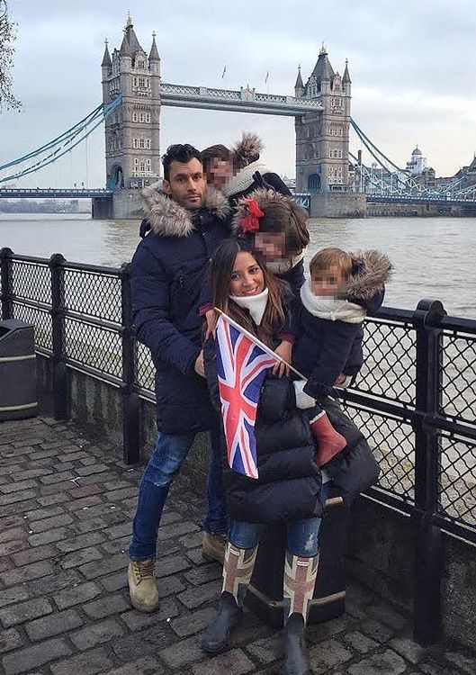 Jorge Pérez y su familia en Londres 