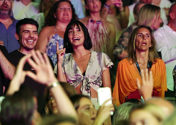 Aitana en el concierto de Sebastián Yatra